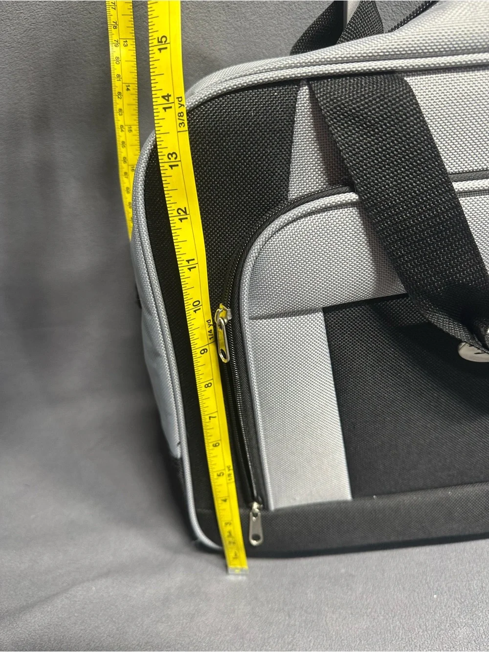Telescoping Rolling Business Travel Bag - Black & Light Gray